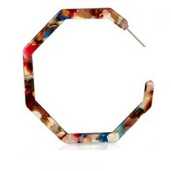 No Brand Jewelry - Multi-Colored Tortoise Earrings